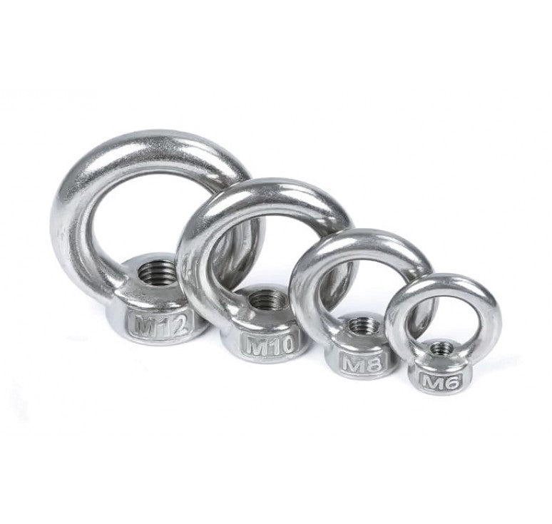 Μάπα θηλυκή ανοξείδωτη AISI 316 Μ8 για θαλάσσια χρήση