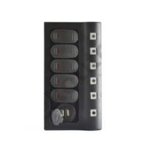 Πίνακας σκαφών 5 θέσεων LED με USB για χρήση σε σκάφος